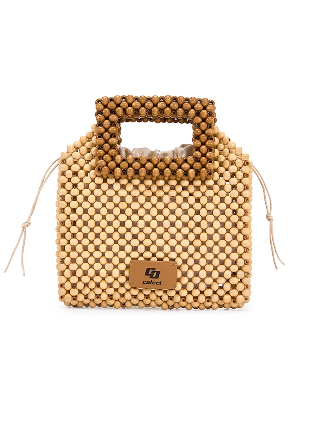 Bolsa Estruturada Artesanal Bege