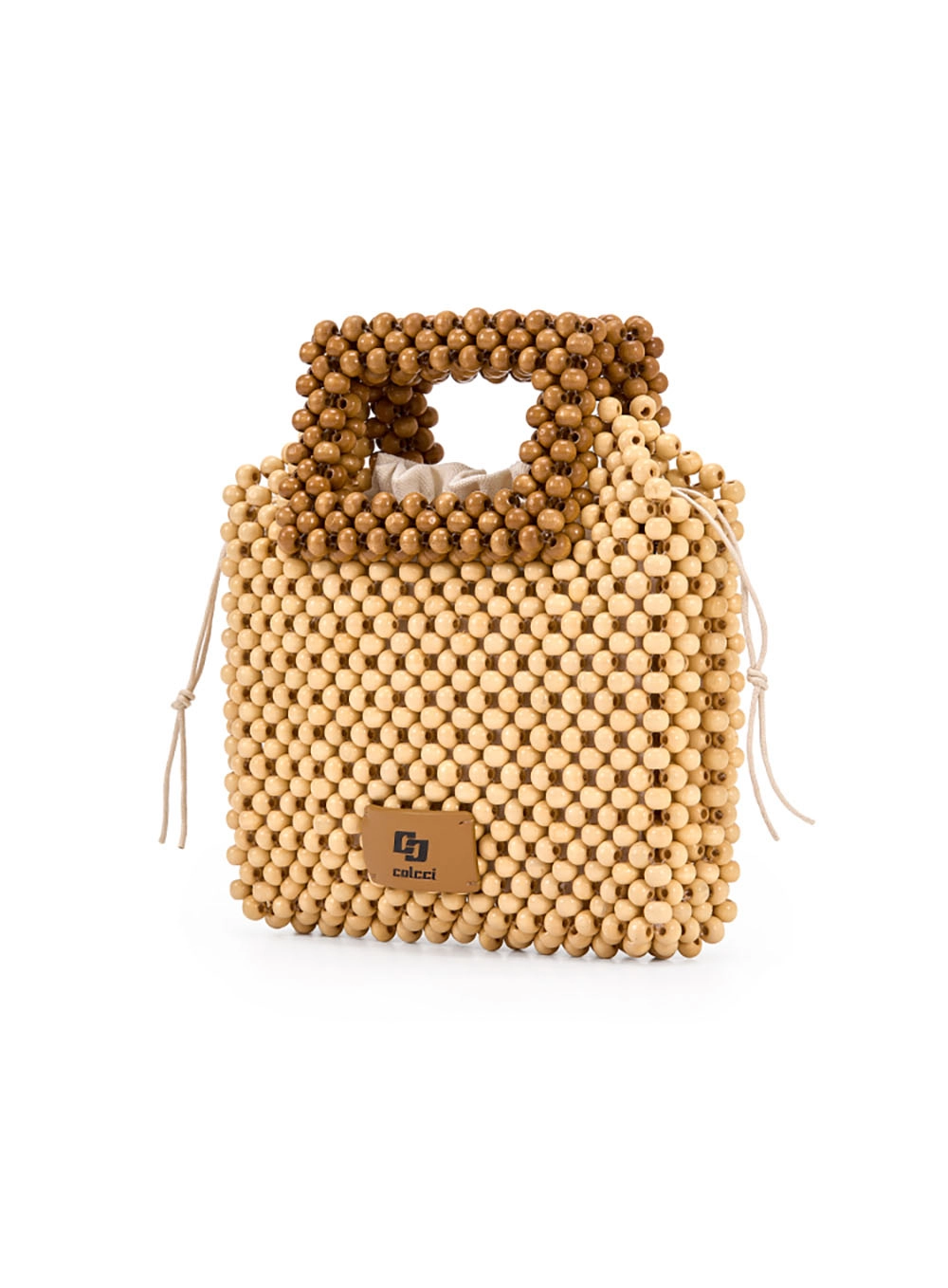 Bolsa Estruturada Artesanal Bege
