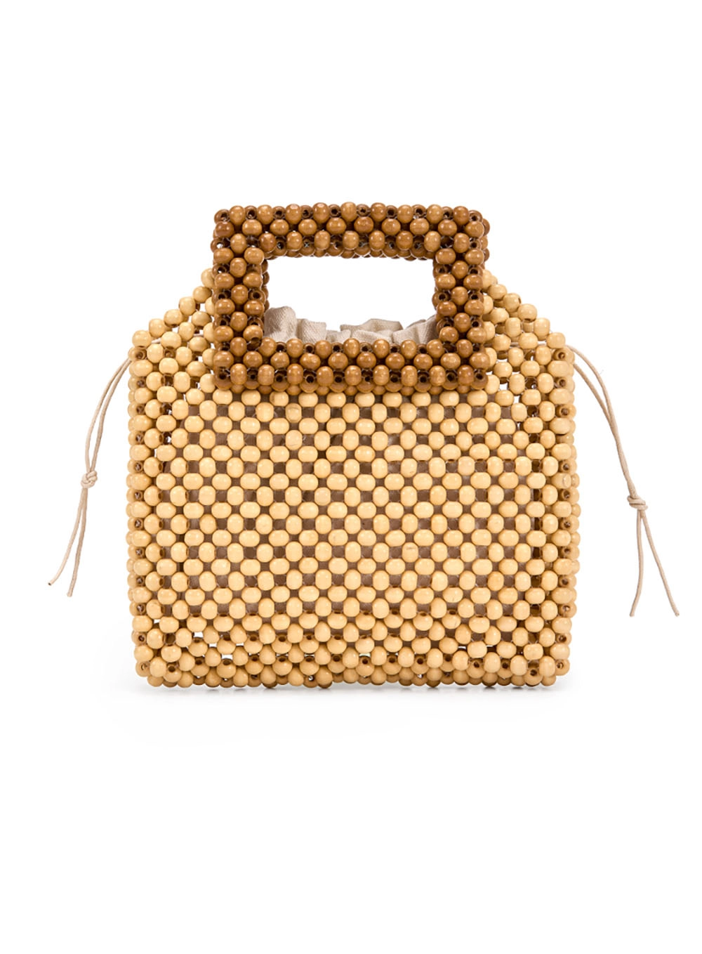 Bolsa Estruturada Artesanal Bege