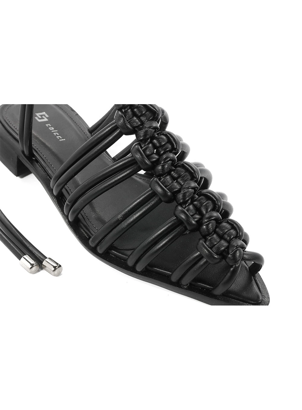 Sandália Rasteira Mule Tressê Colcci Preto