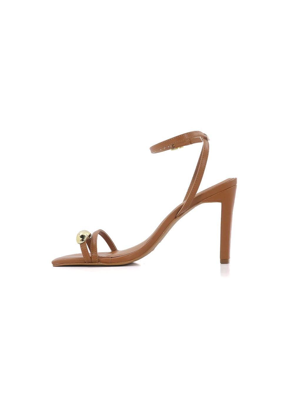 Sandália Colcci Metal Duplo C Marrom Evermore