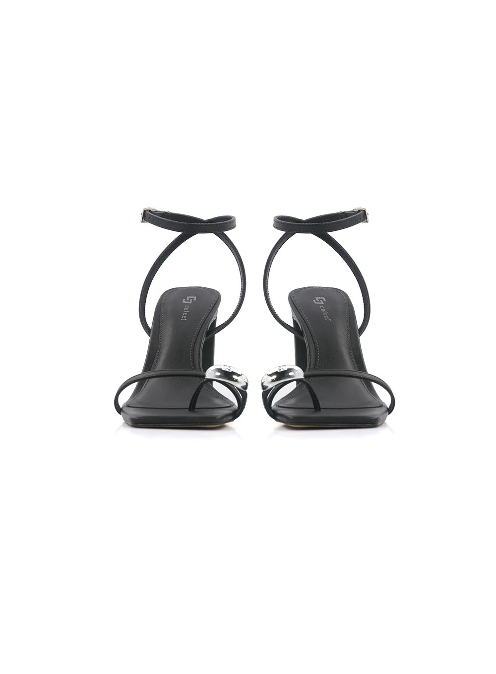 Sandália Colcci Metal Duplo C Preto