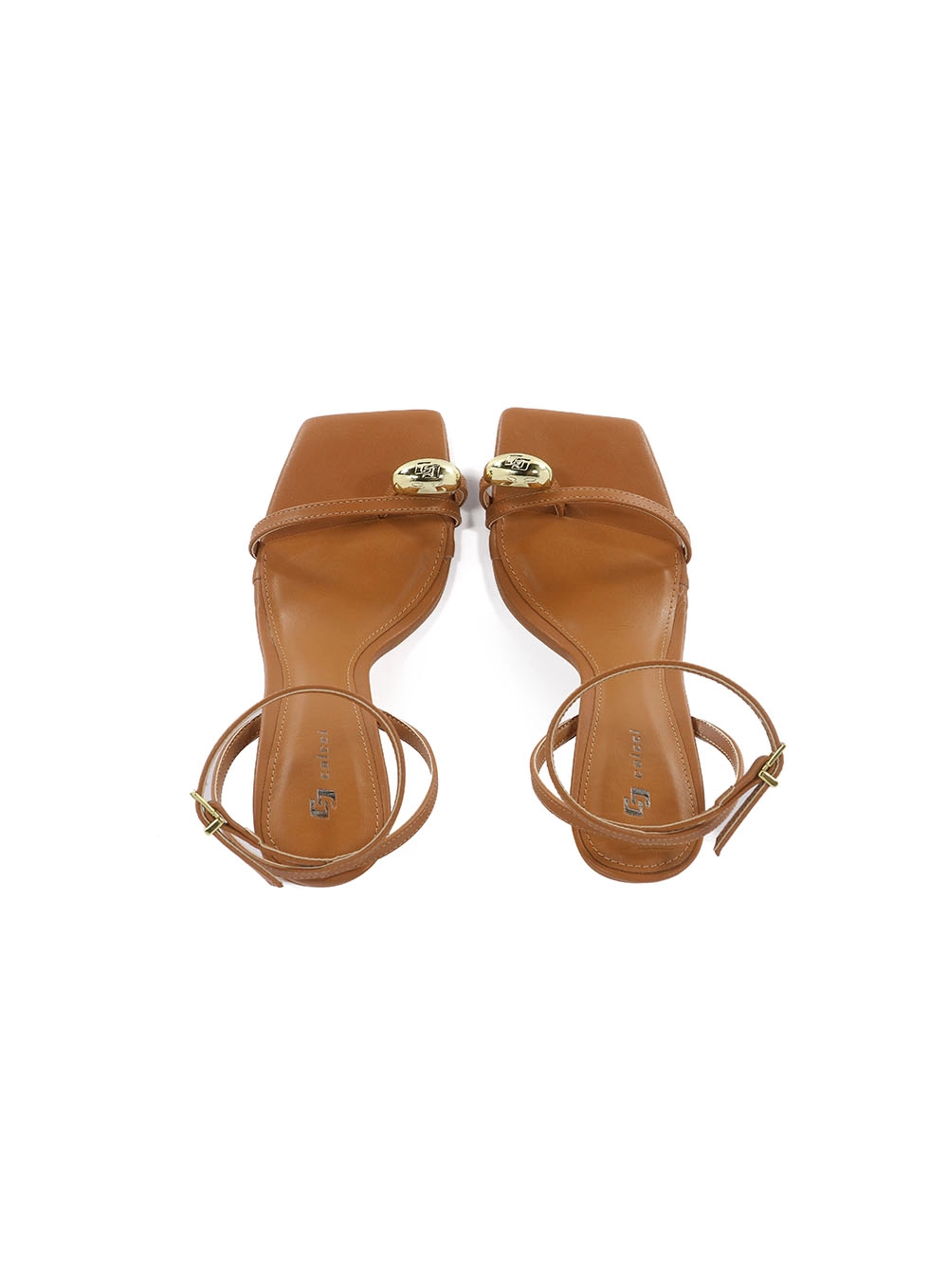 Sandália Colcci Metal Duplo C Marrom Evermore