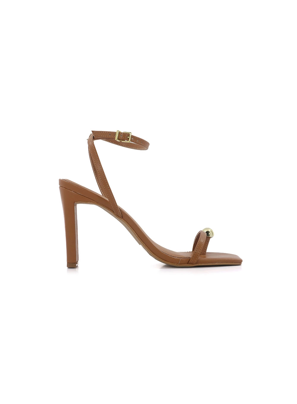 Sandália Colcci Metal Duplo C Marrom Evermore
