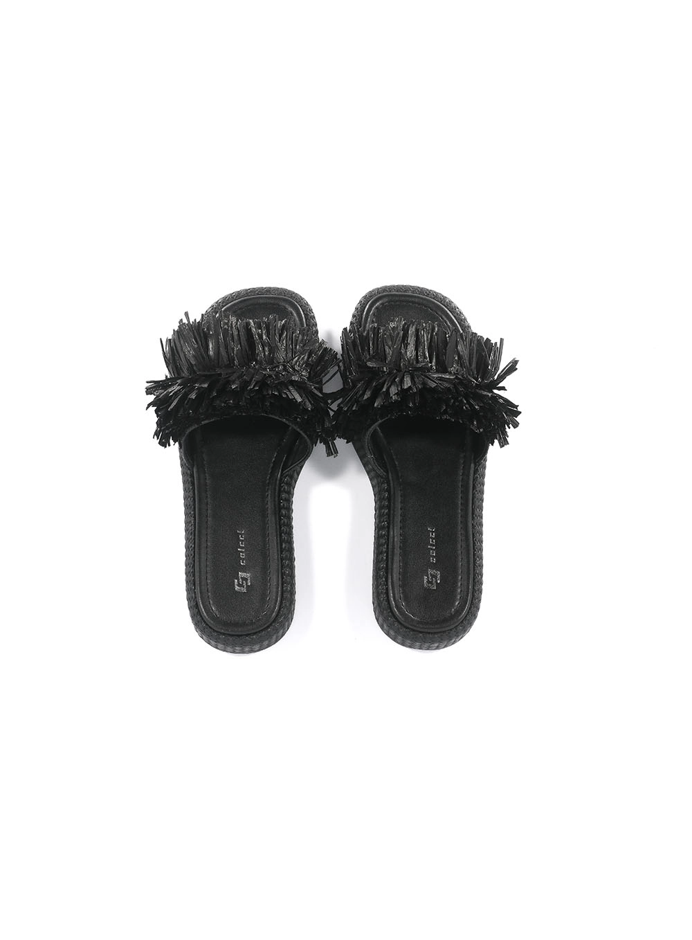 Sandália Plataforma Palha Colcci Preto