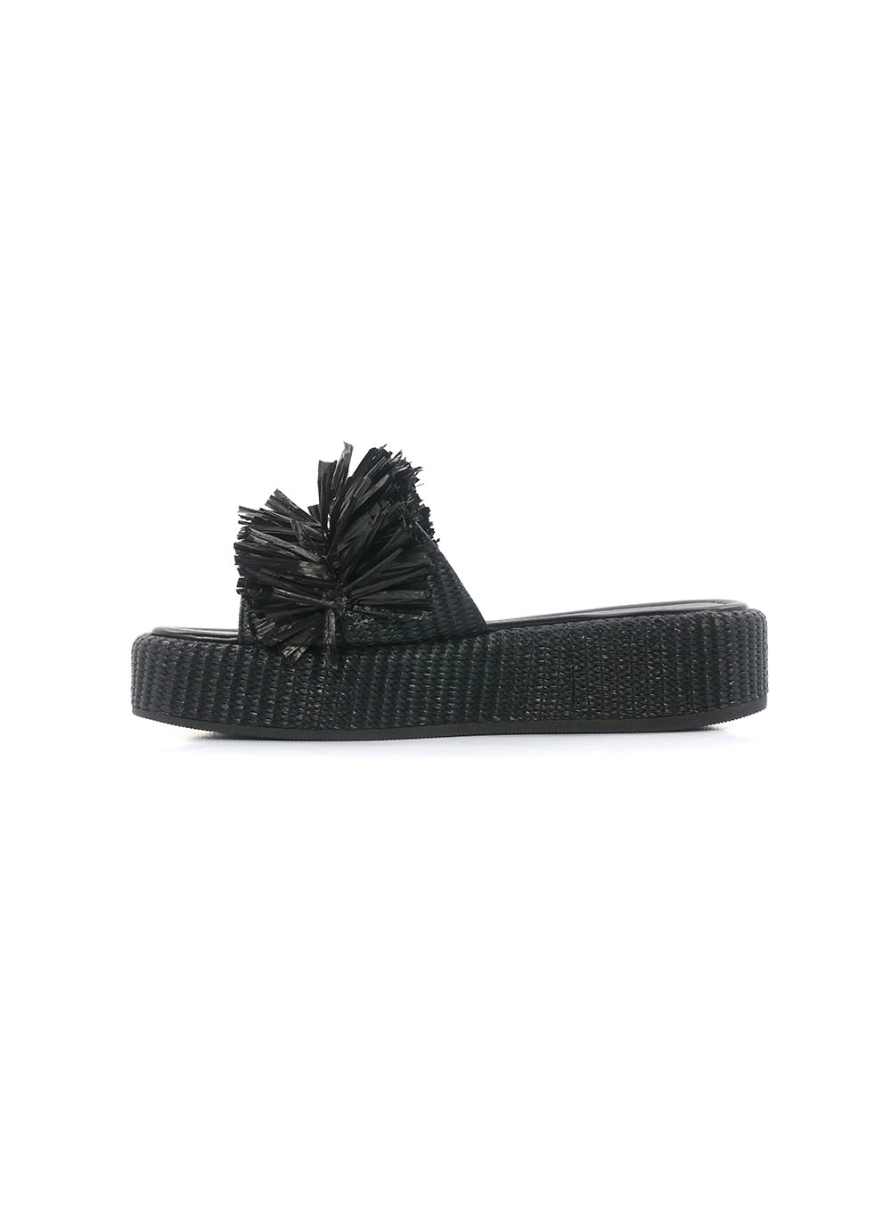 Sandália Plataforma Palha Colcci Preto