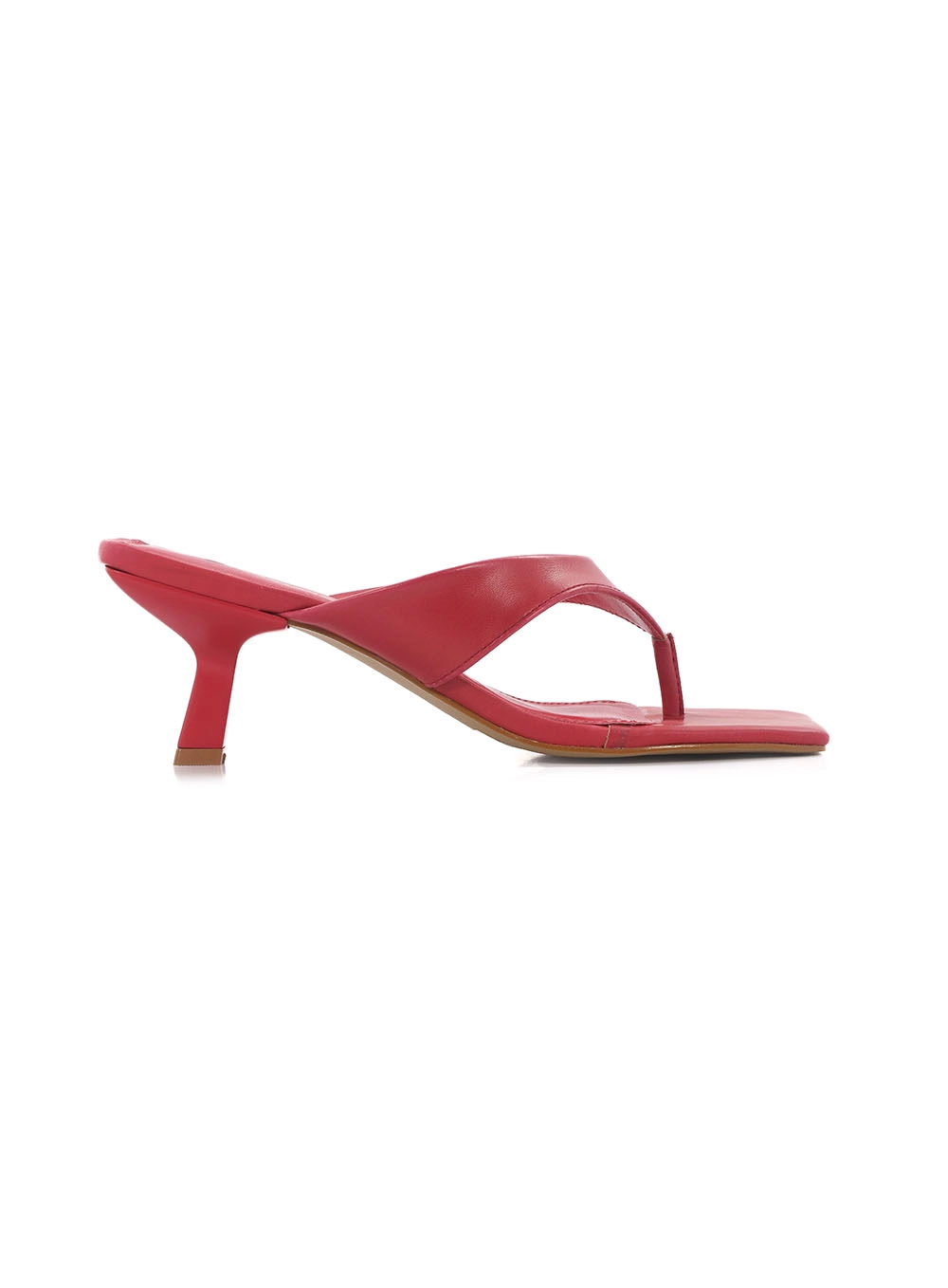 Sandália Salto Médio Asa Delta Vermelho