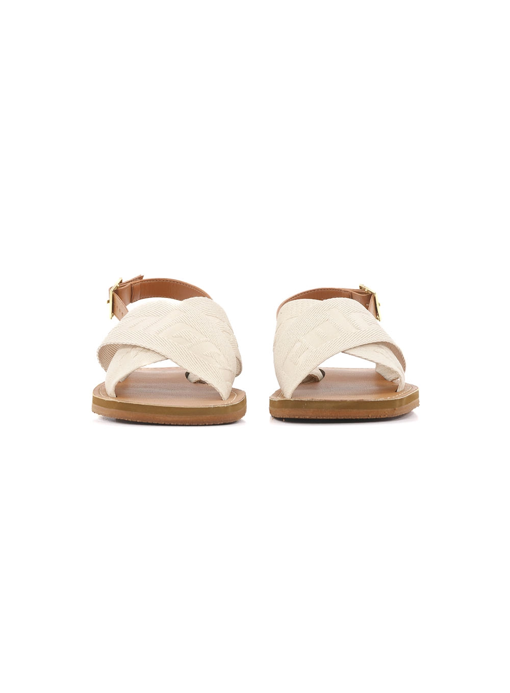 Sandália Fem Colcci Fivela Lateral Bege