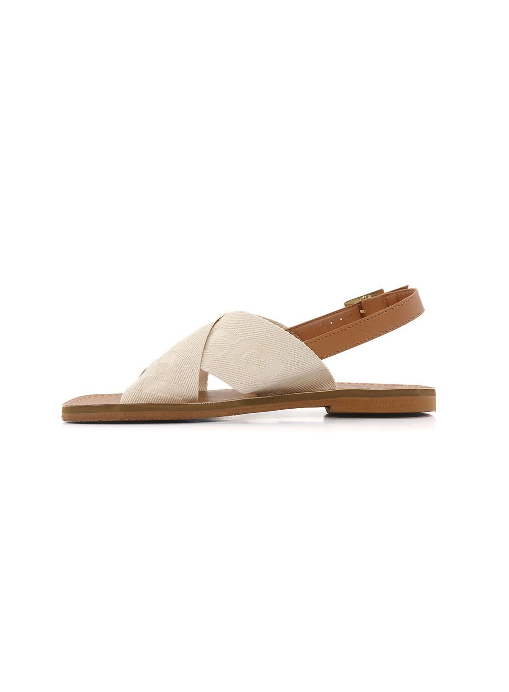 Sandália Fem Colcci Fivela Lateral Bege