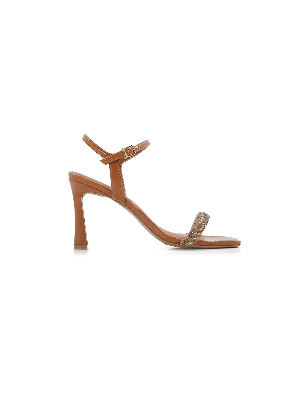 Sandália  Feminina Colcci Strass Básica Marrom