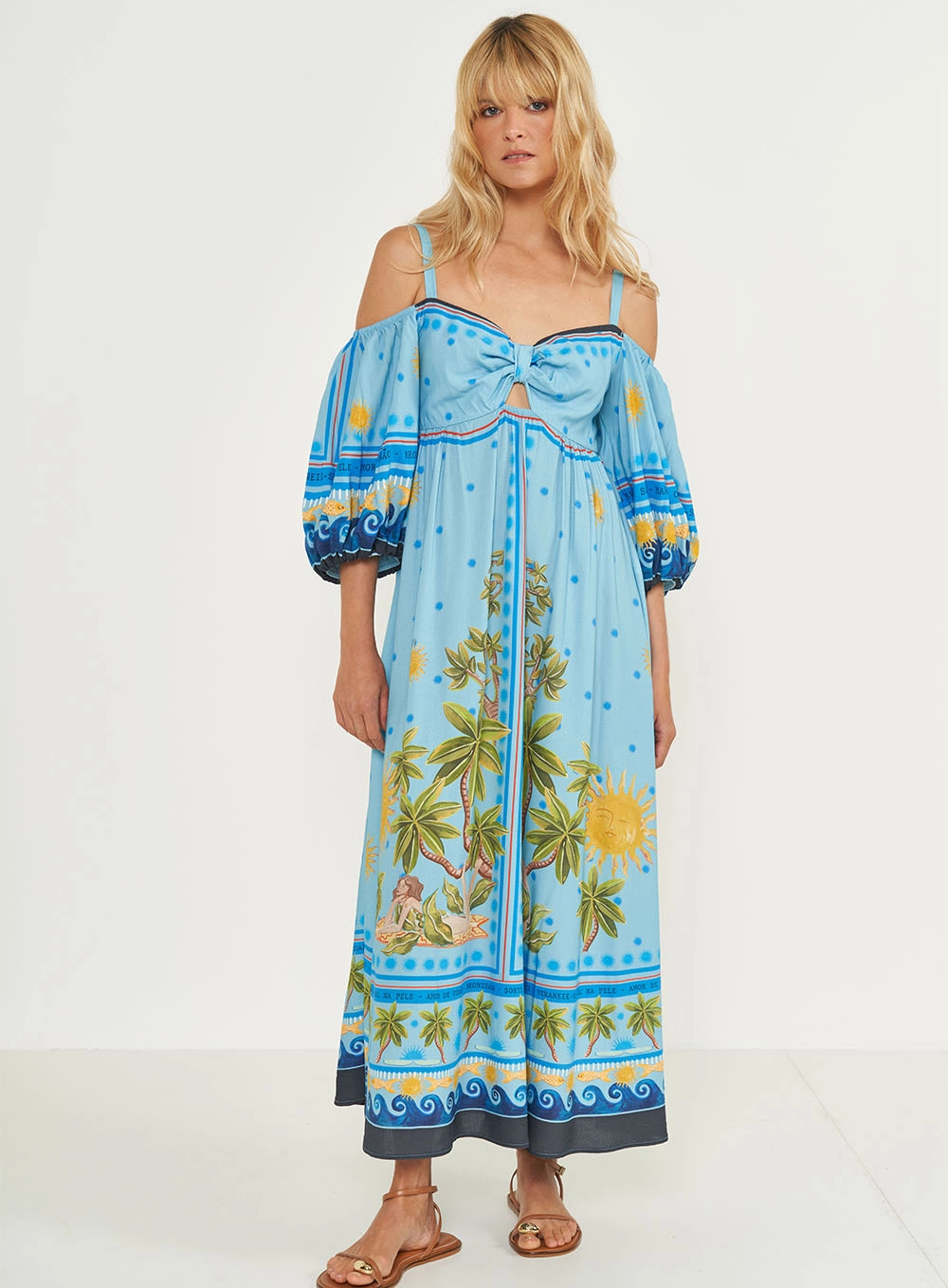 Vestido Midi Estampado Estampados