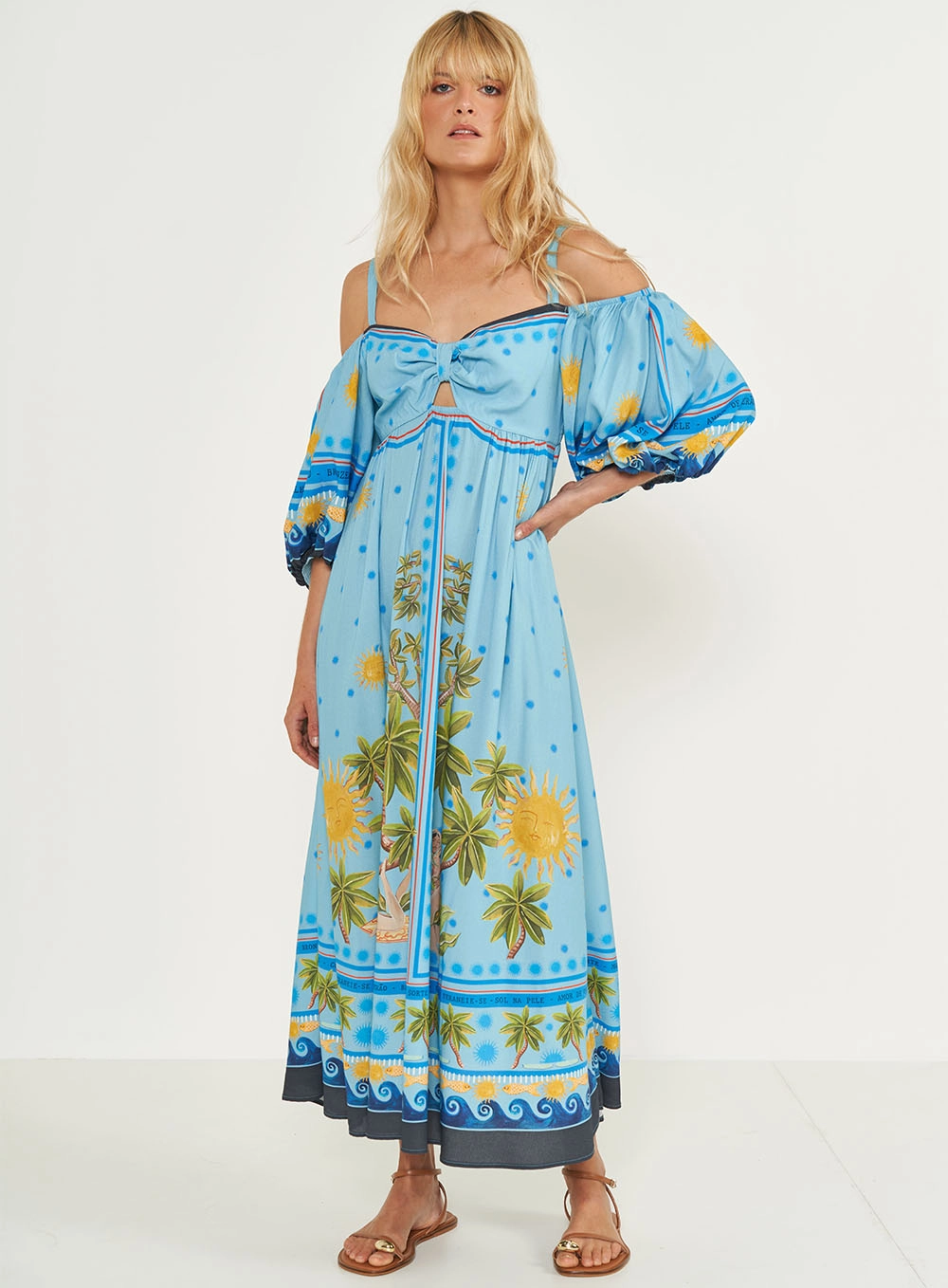 Vestido Midi Estampado Estampados