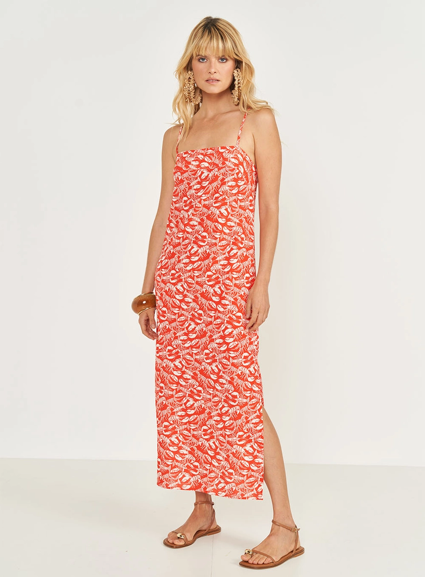 Vestido Midi Slim Estampado