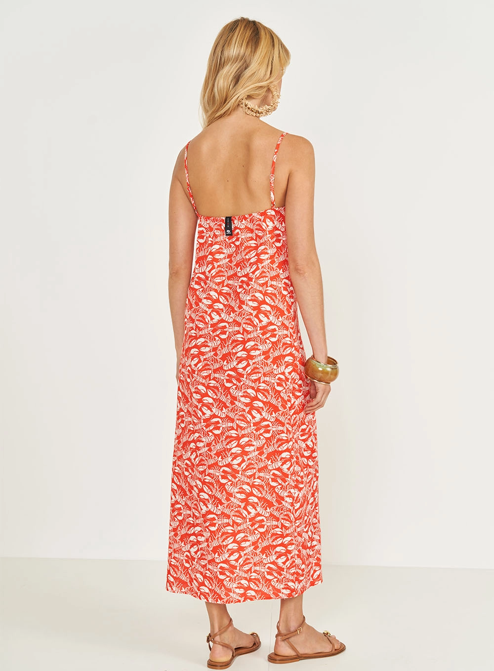 Vestido Midi Slim Estampado Estampados