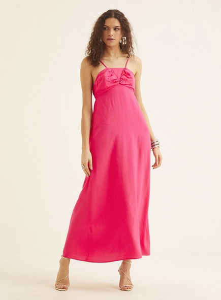 Vestido Longo Com Amarração