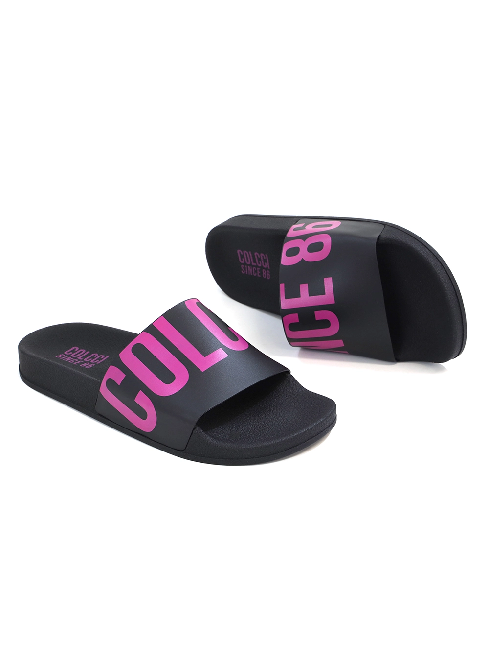 Slide Bianca Since Lovers Preto