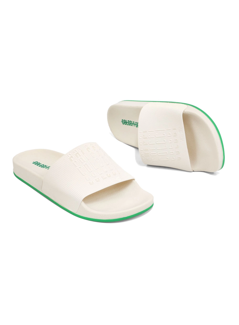 Chinelo Slide Bianca Off Shell