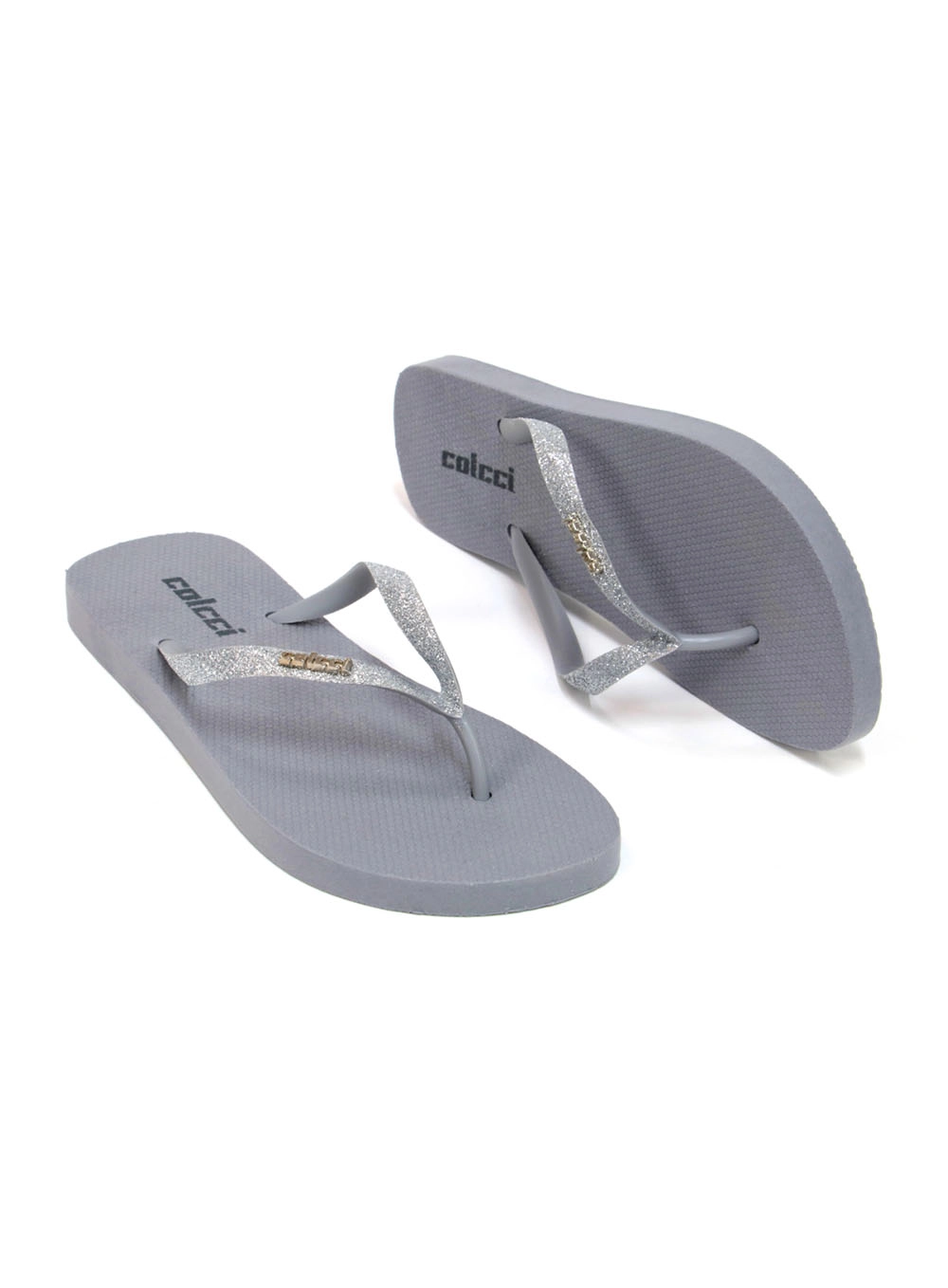 Chinelo Fiji Colcci Glitter Cinza