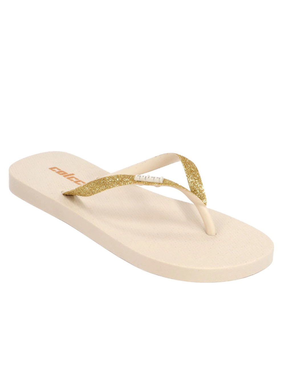 Chinelo Fiji Colcci Glitter Bege