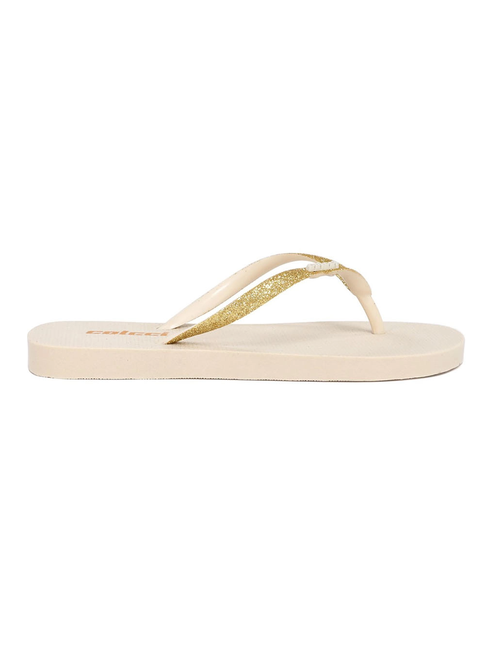 Chinelo Fiji Colcci Glitter Bege