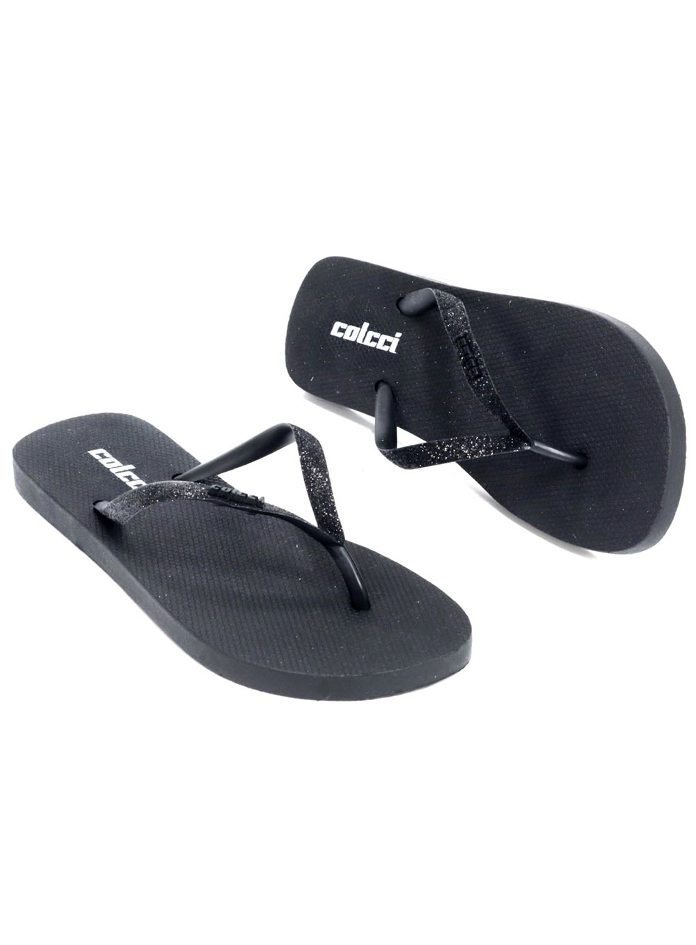 Chinelo Fiji Colcci Glitter Preto