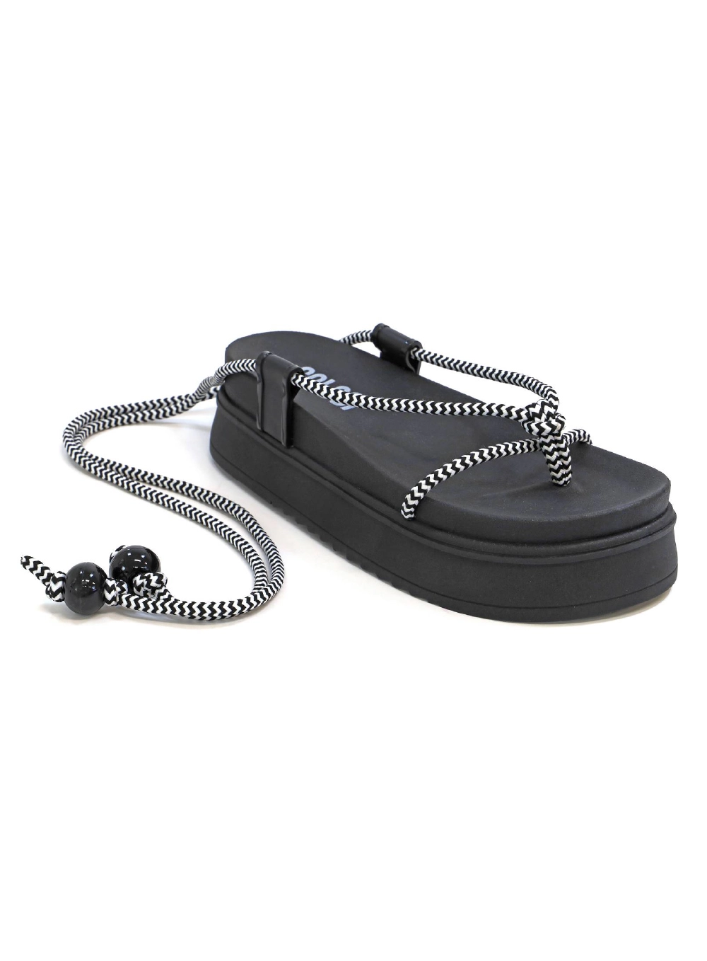 Sandalia Flatform Maite Colcci Preto