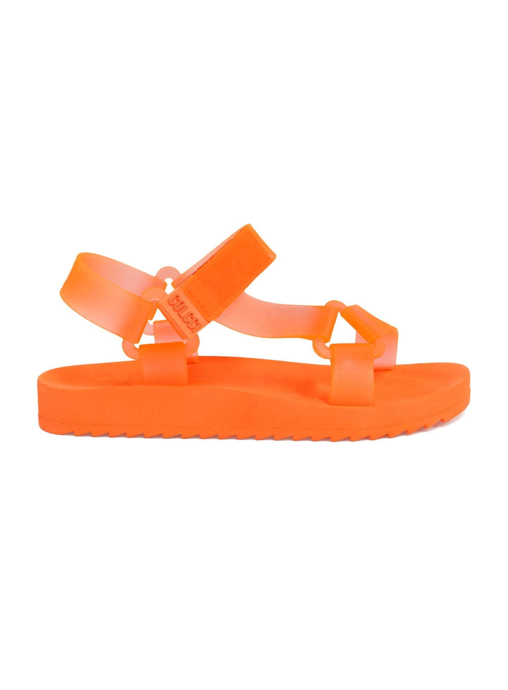 Sandalia Papete Bicolor Charlie Laranja