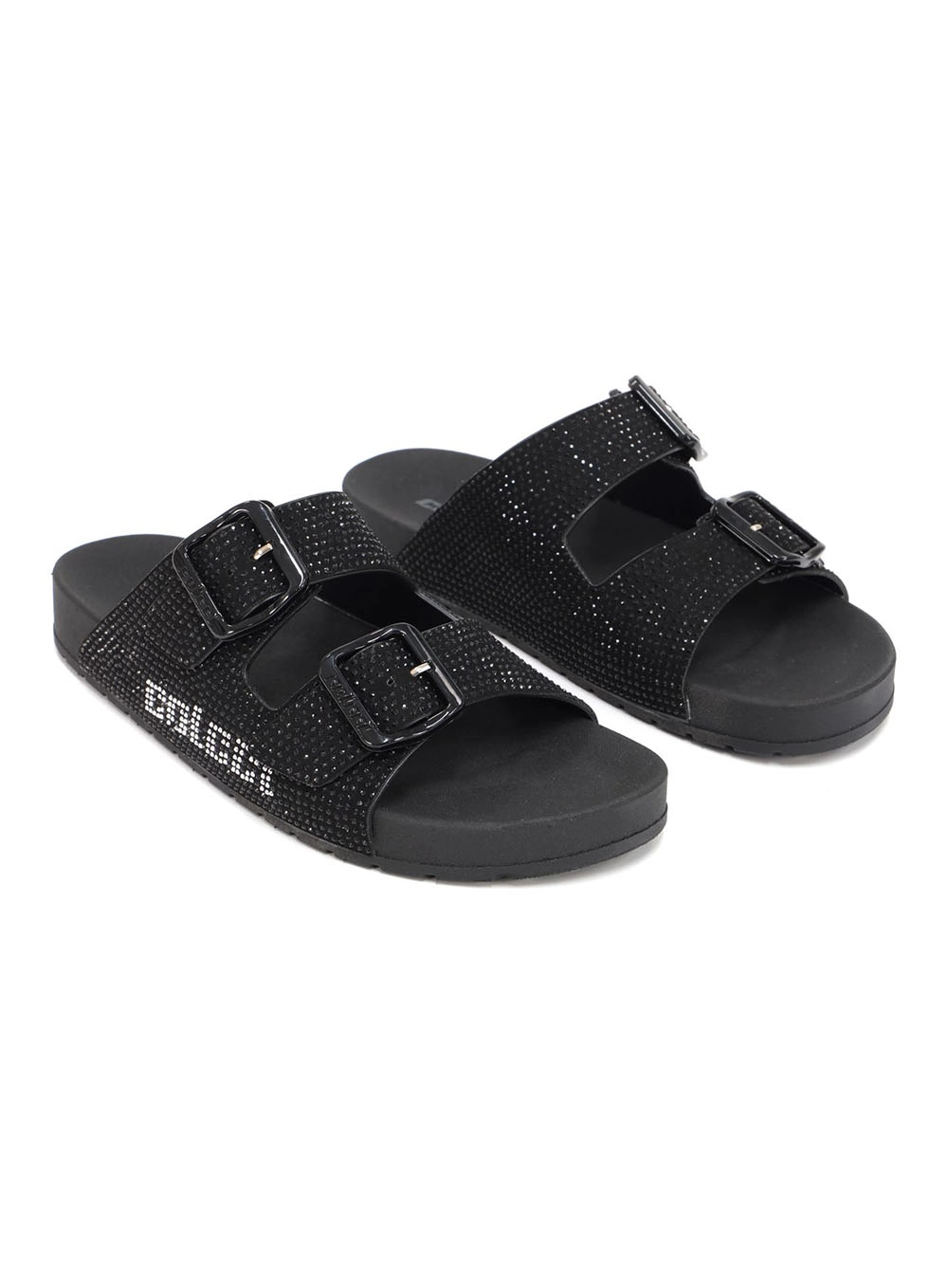 Sandália Vanessa Colcci Shine Letter Preto