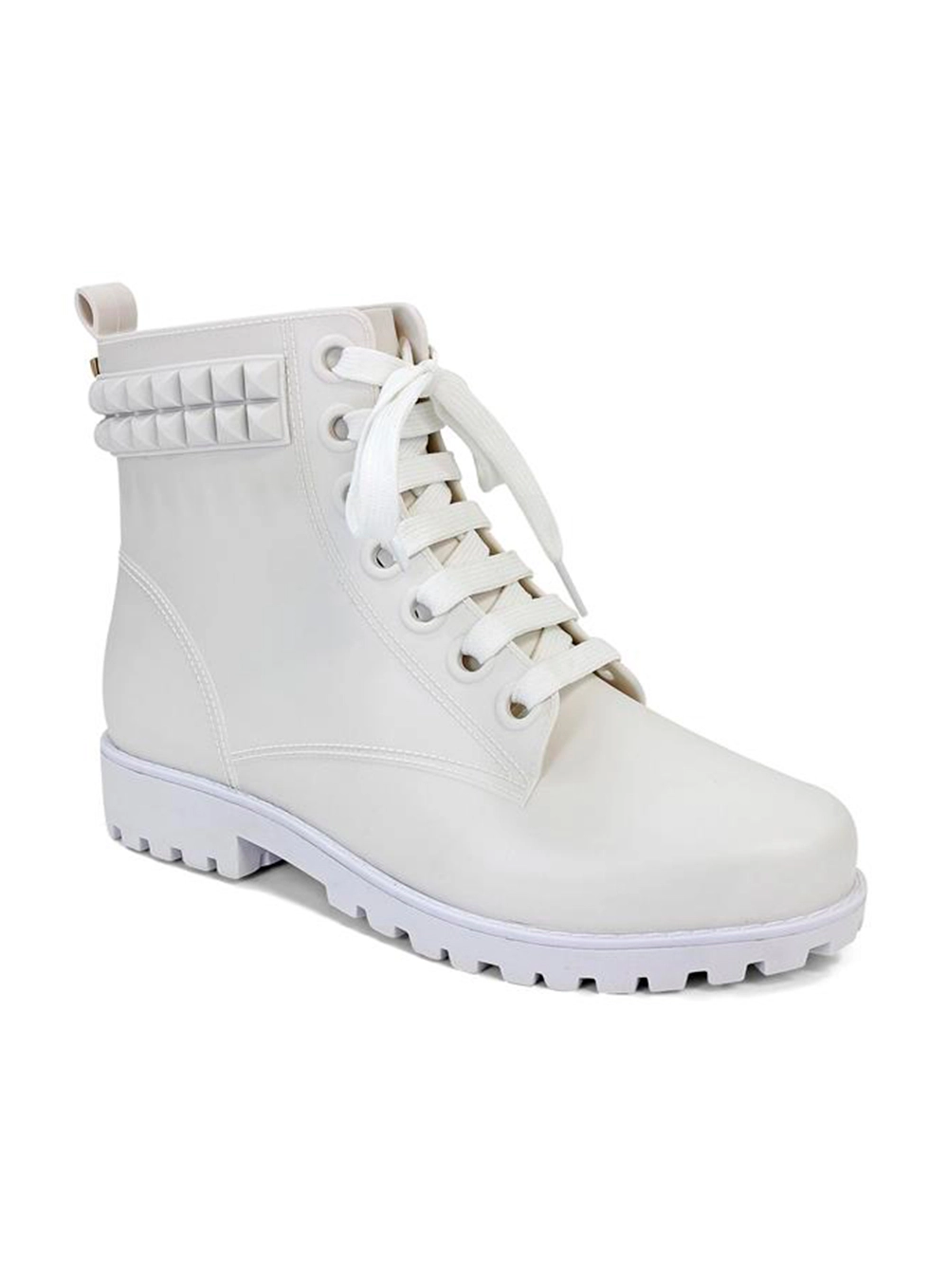 Bota Plastic Jess Spikes Branco