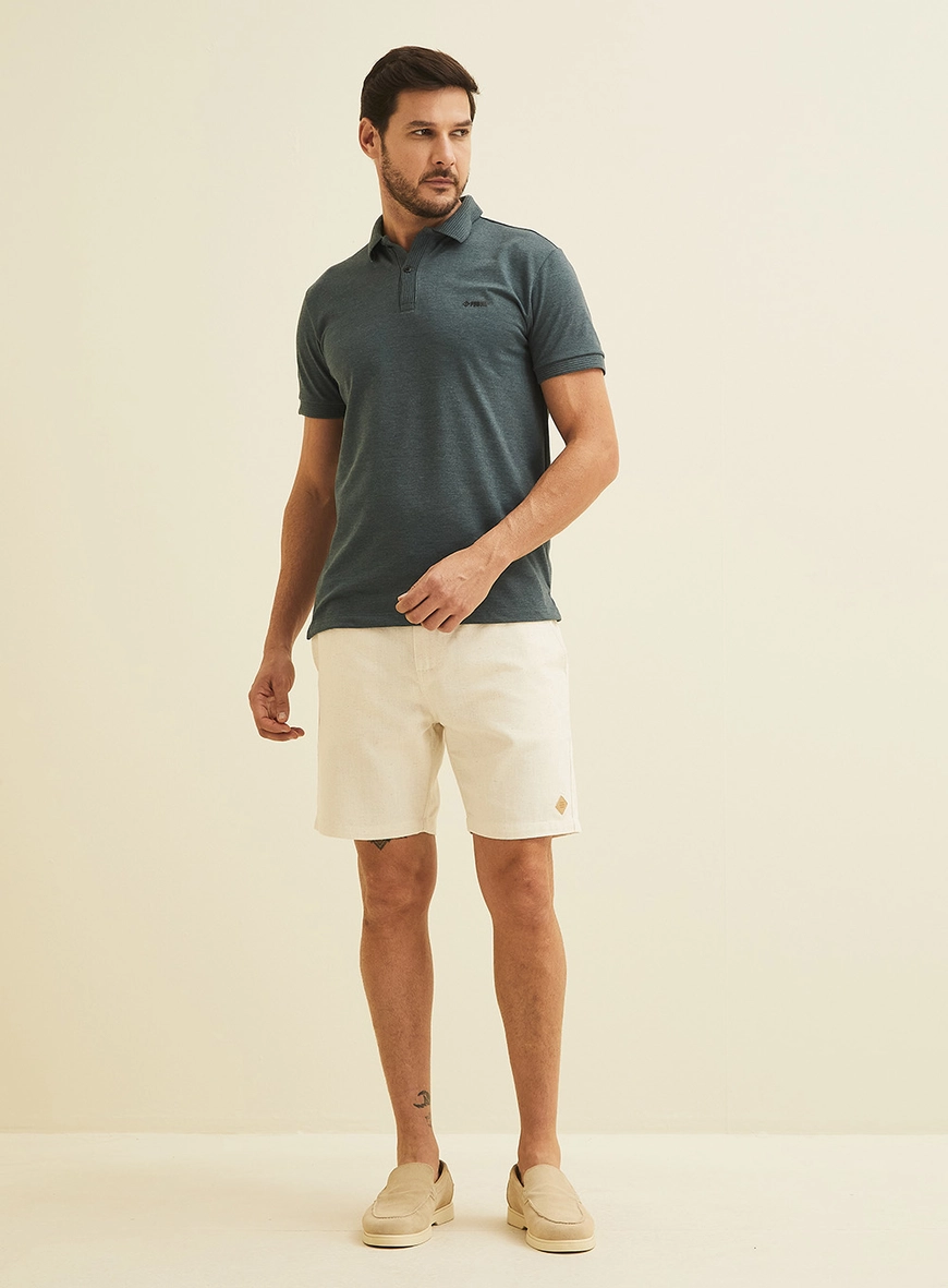 Polo Manga Curta Masculina Verde