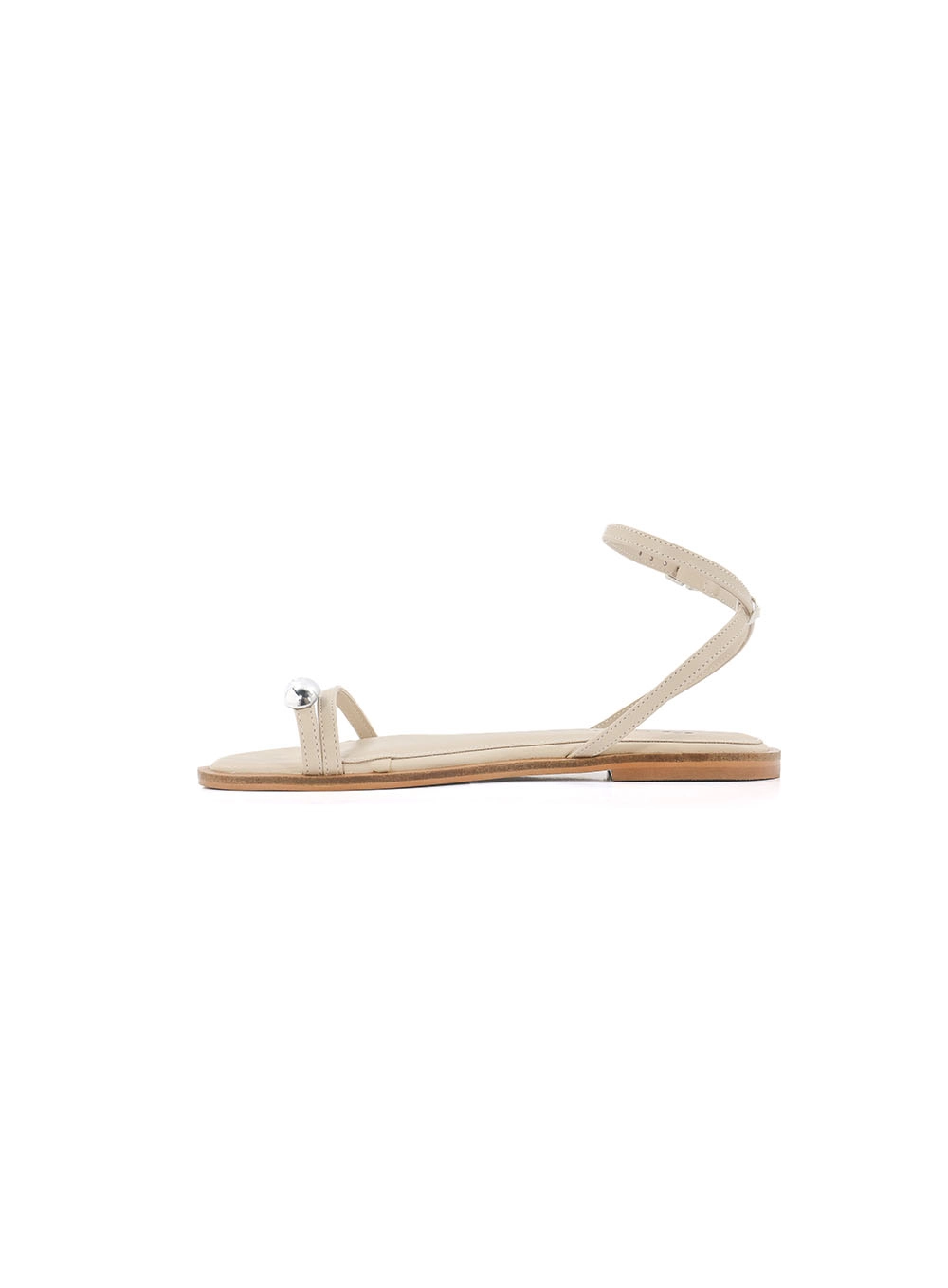 Rasteira Colcci Metal Duplo C Bege