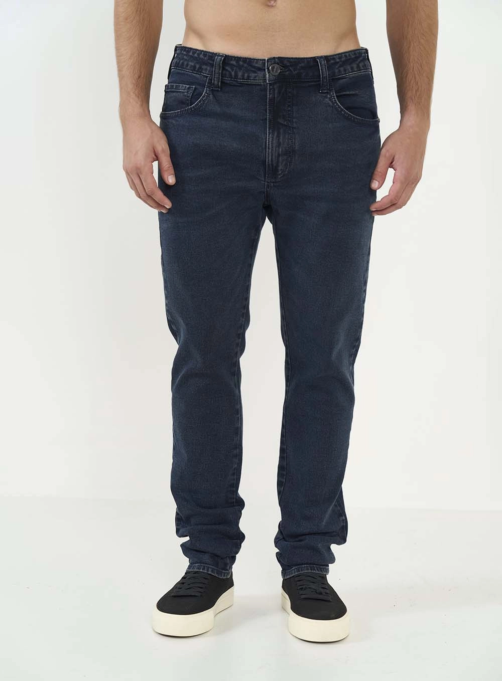 Calça Jeans Masculina New Felipe Lavagem Escura Índigo