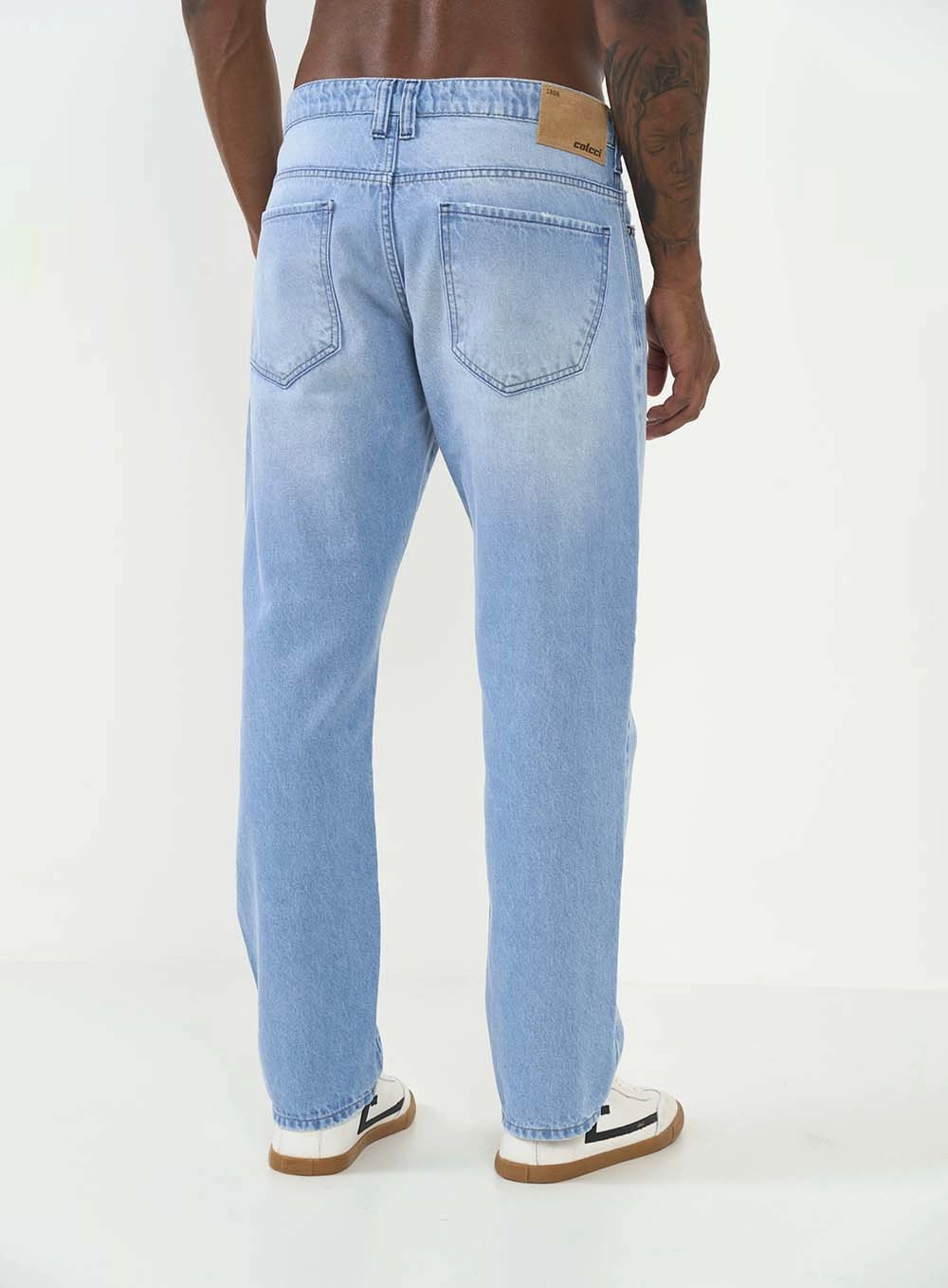 Calça Jeans Masculina Reta Índigo