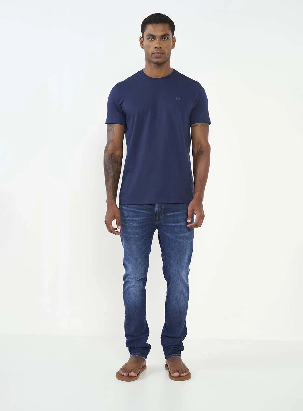 Calça Jeans Masculina Felipe Lavagem Escura Índigo
