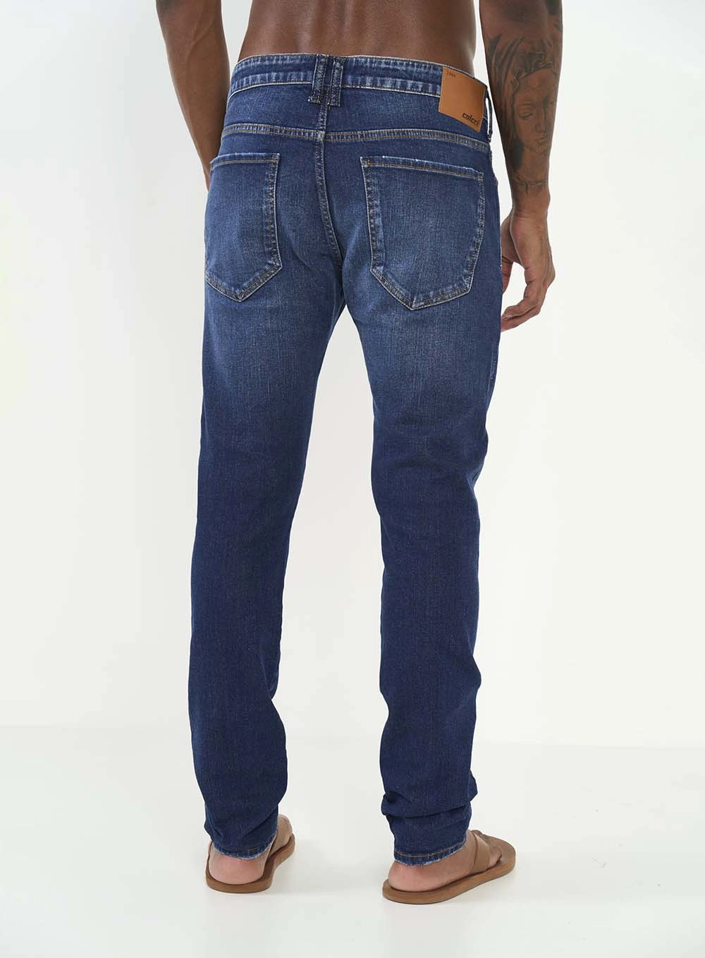 Calça Jeans Masculina Felipe Lavagem Escura Índigo