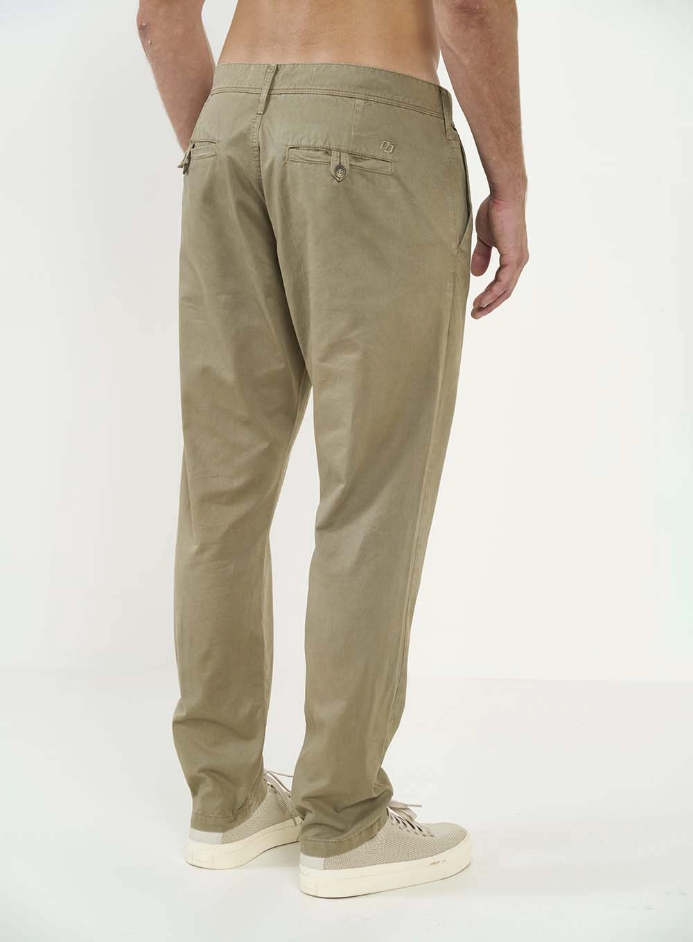 Calça Masculina Sarja New Chino Bege Misk