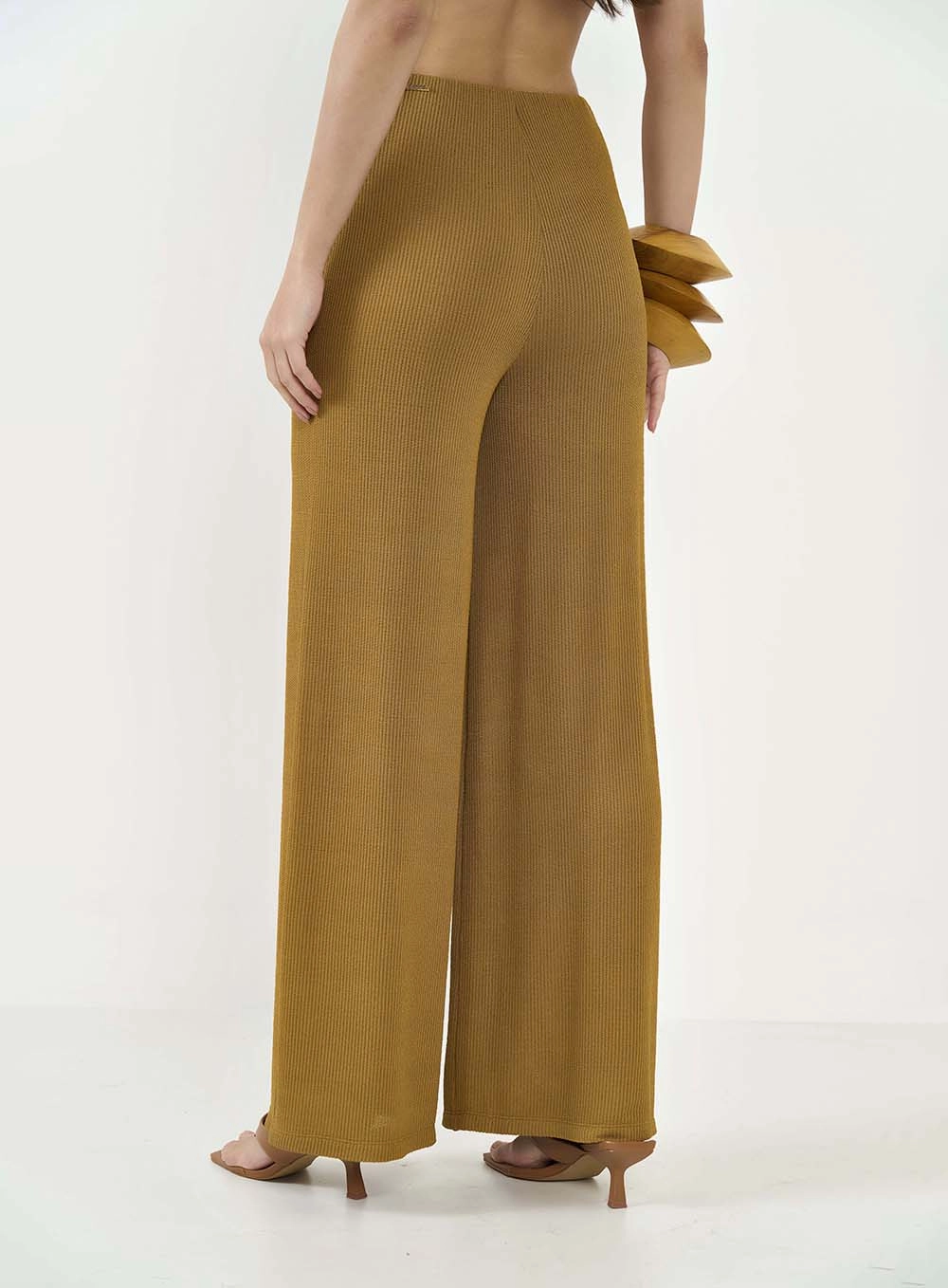 Calça Feminina Joana Texturizada Marrom Ebbela
