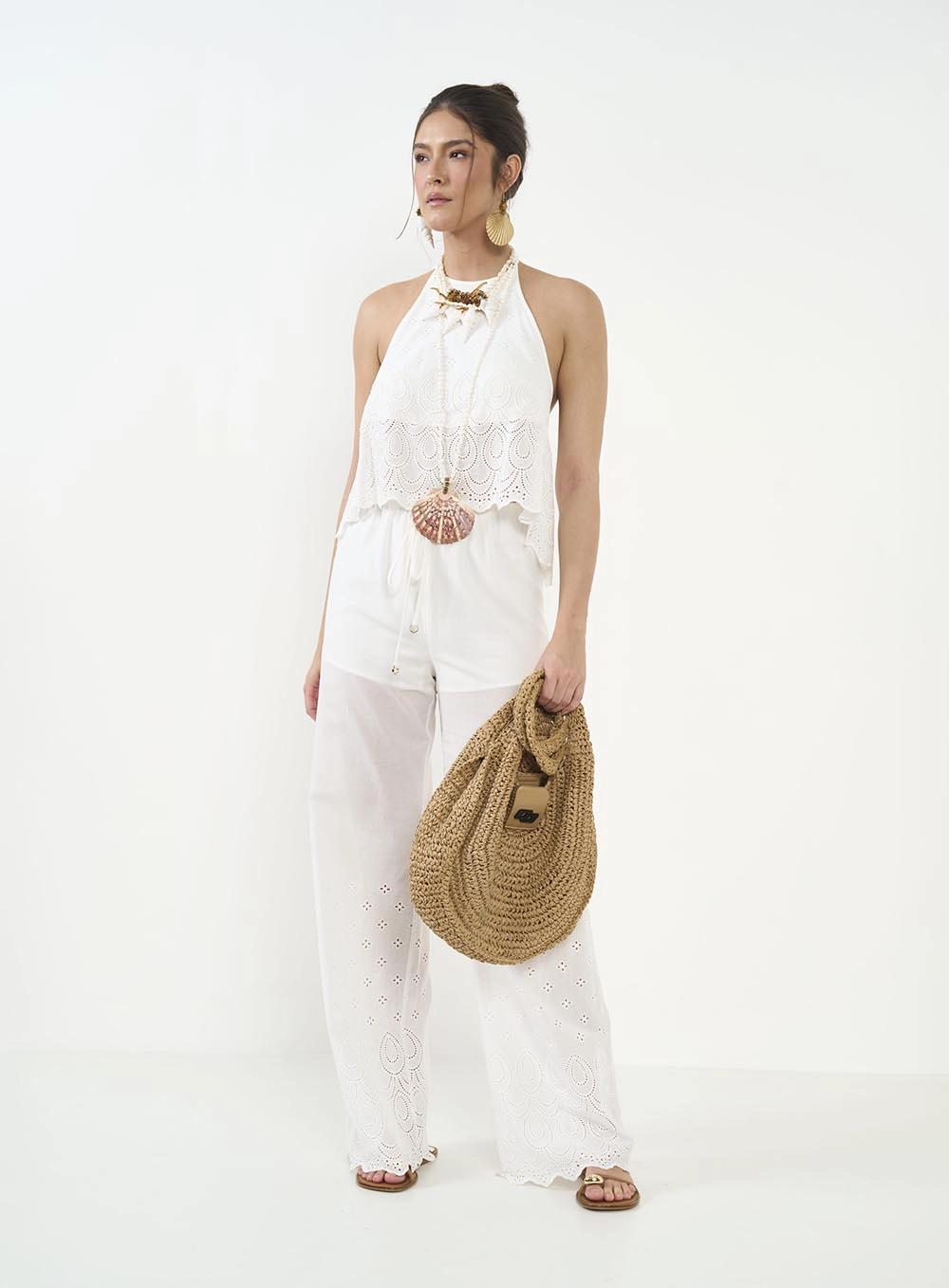 Calça Feminina Laise Off Shell