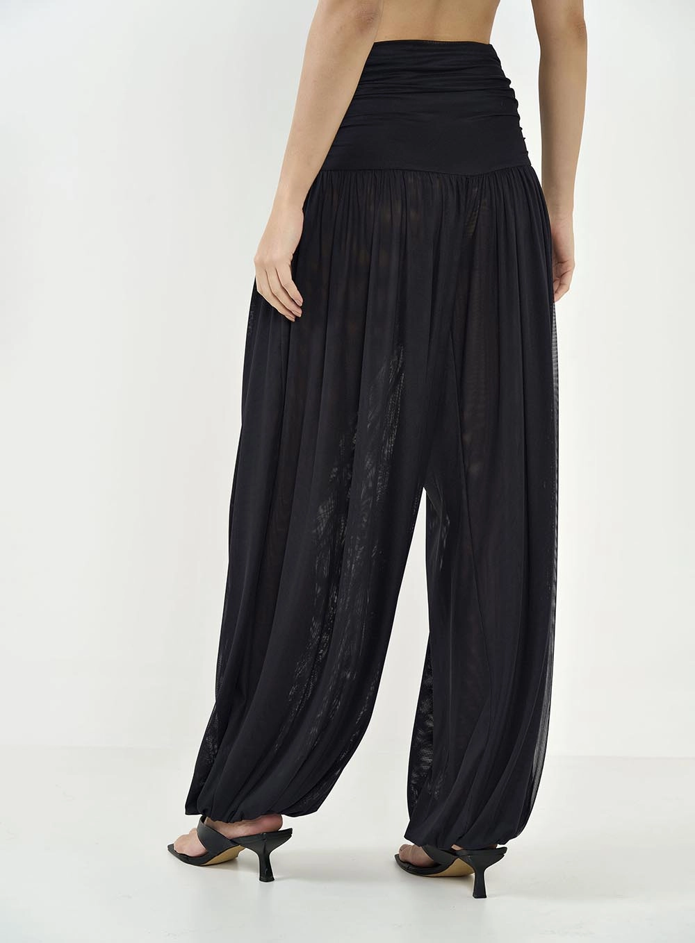 Calça Feminina Tule Joana Cós Duplo Preto