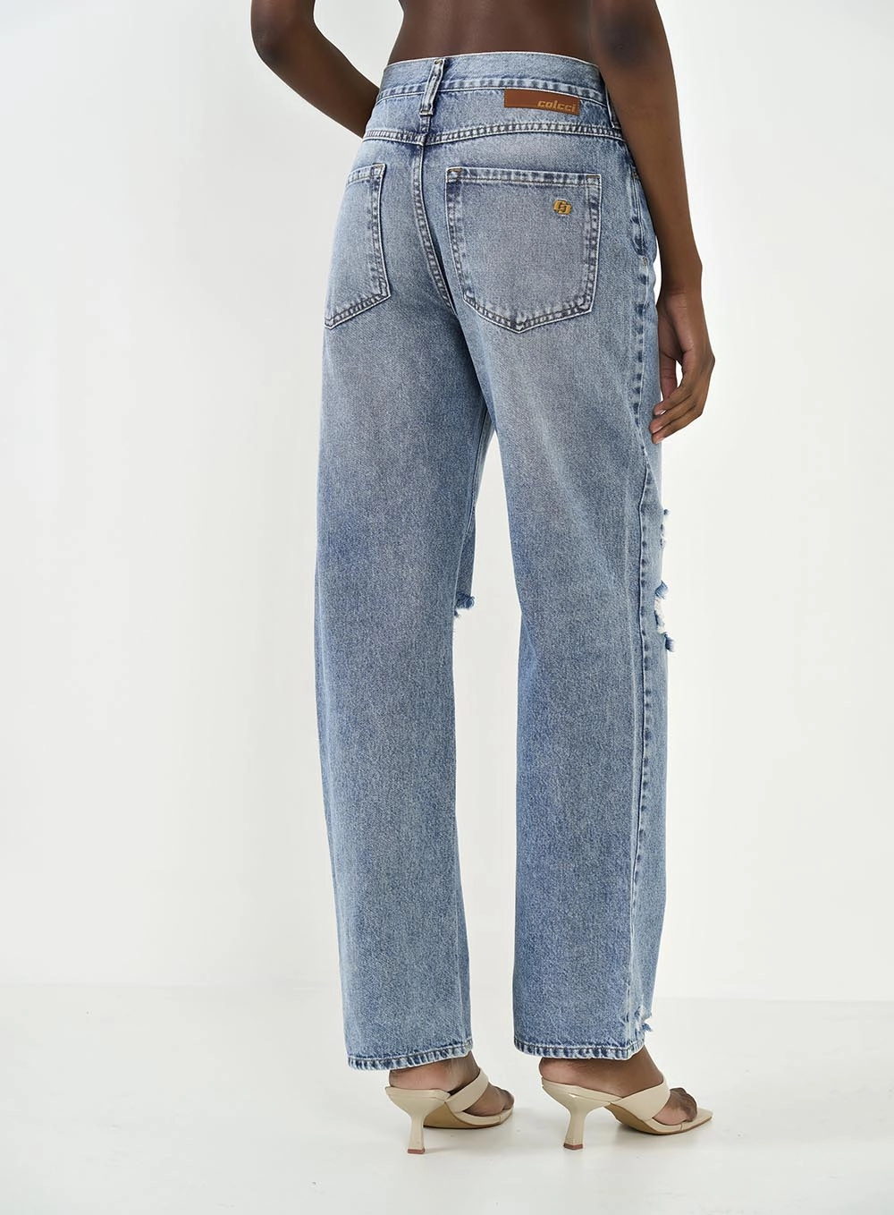 Calça Jeans Feminina Leoni Low Índigo