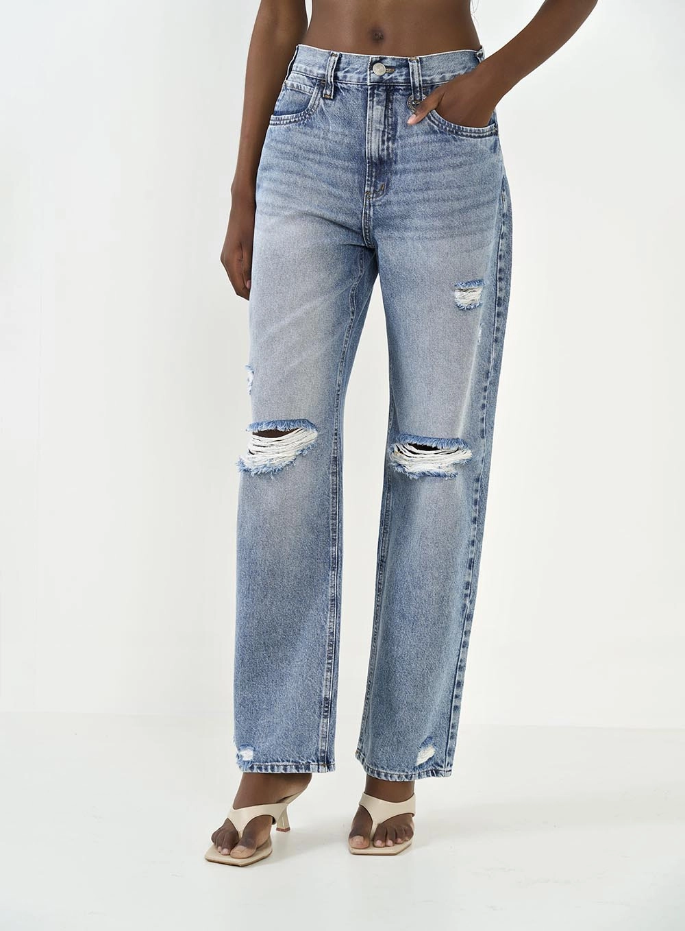 Calça Jeans Feminina Leoni Low Índigo