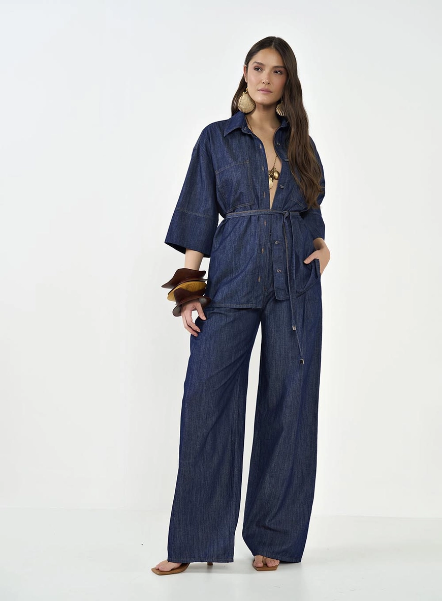 Calça Jeans Feminina Joana Wide