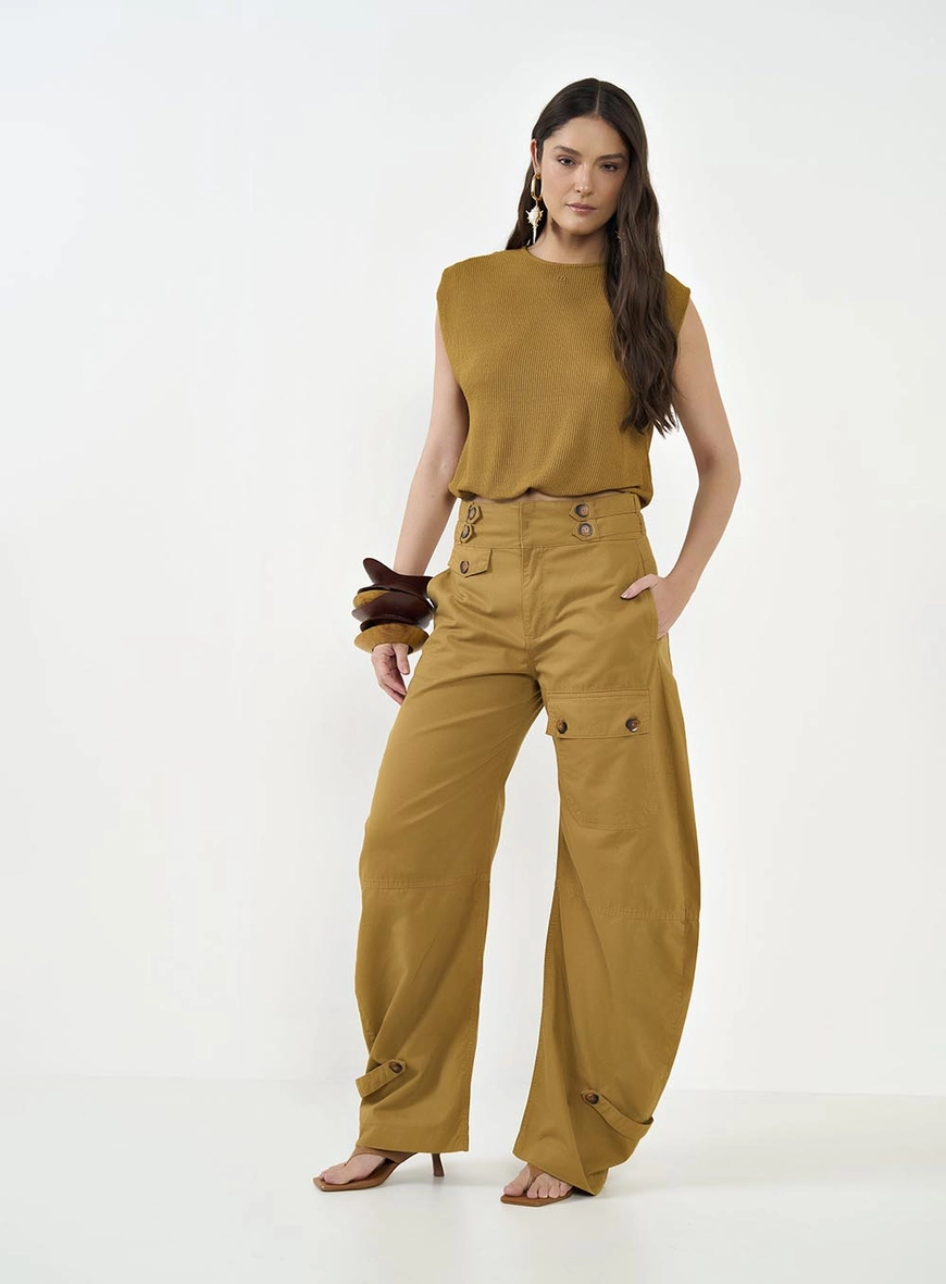 Calça Feminina Sarja Leoni Low