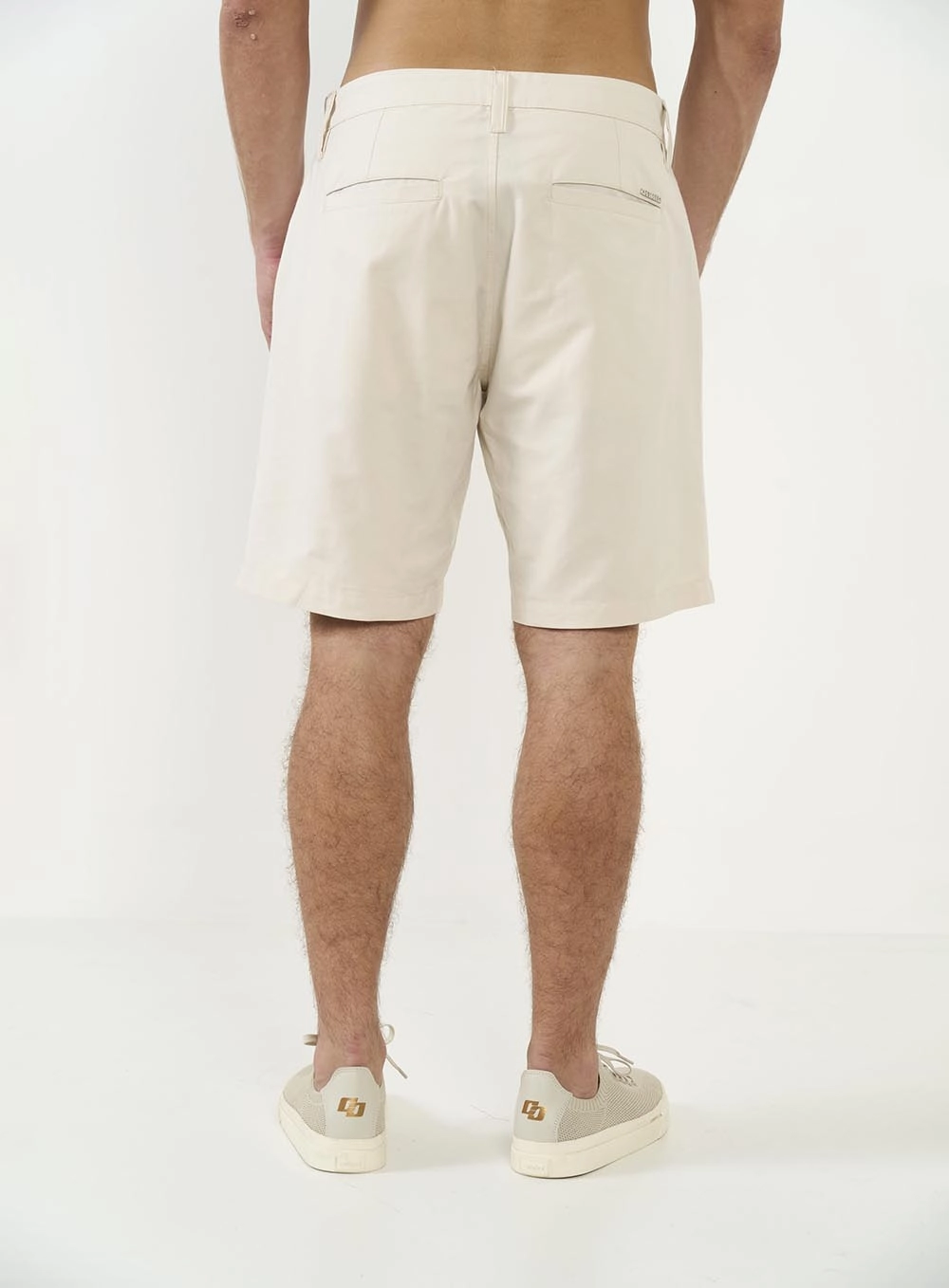 Bermuda Reta Masculina Bege