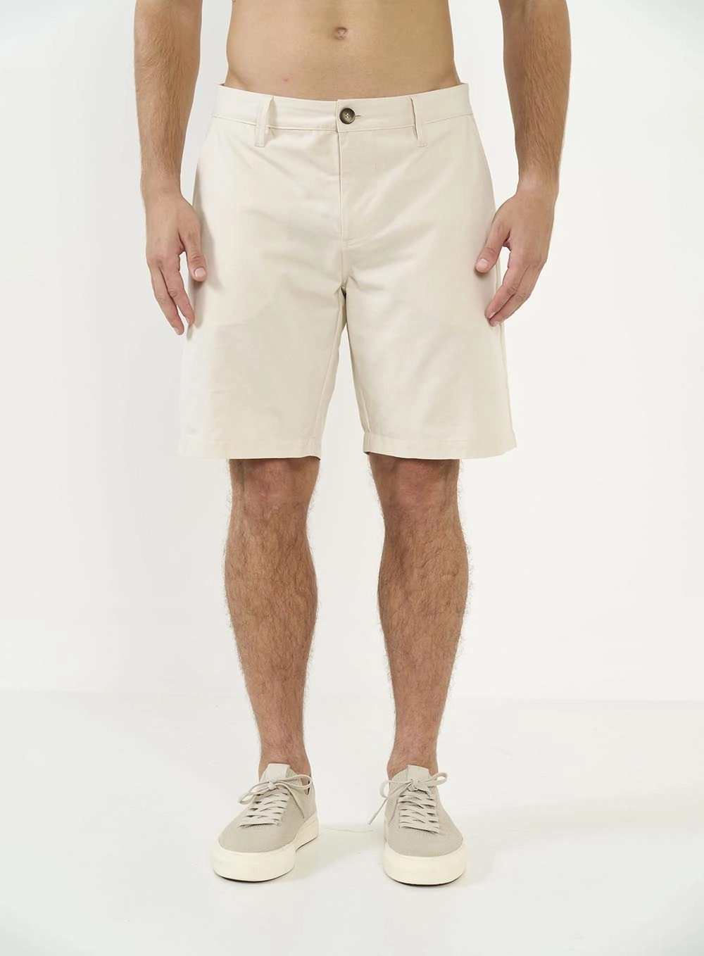Bermuda Reta Masculina Bege