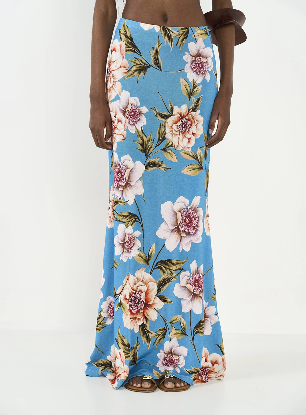 Saia Longa Sereia Estampada Estampados