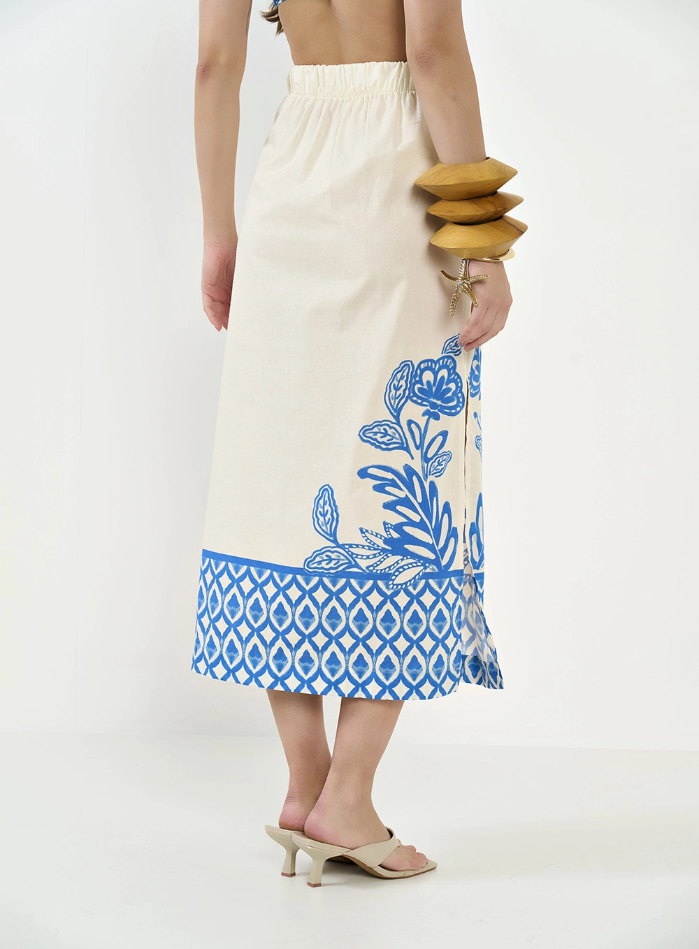 Saia Midi Estampada - Joana Estampados