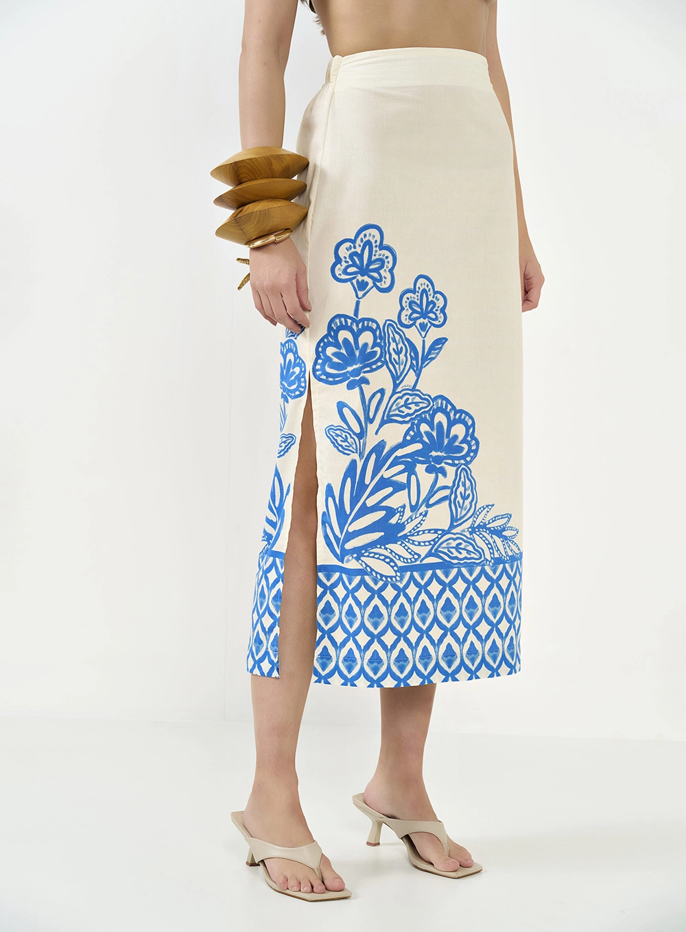 Saia Midi Estampada - Joana Estampados