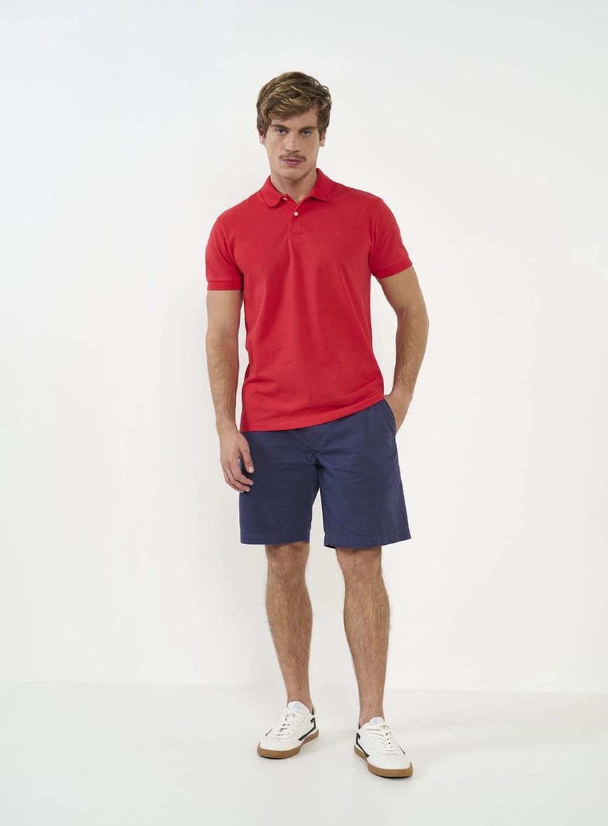 Polo Masculina Basic Manga Curta