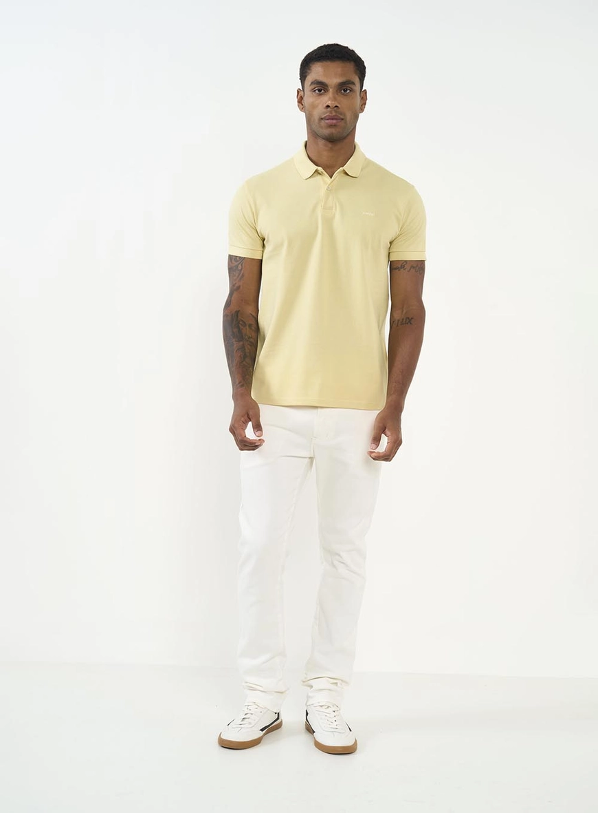 Polo Masculina Basic Manga Curta